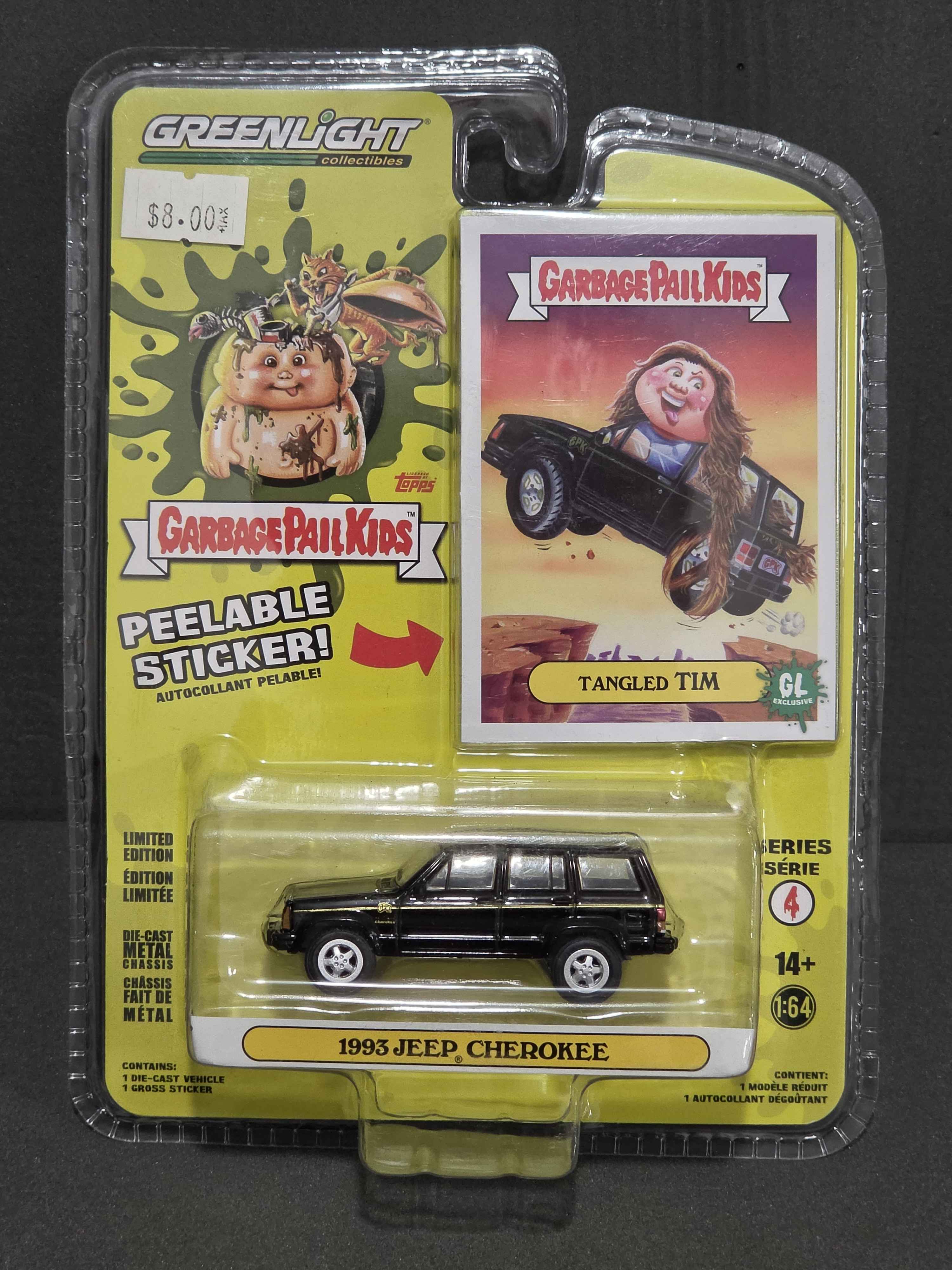 GreenLight Garbage Pail Kids: 1993 Jeep Cherokee Tangled Tim