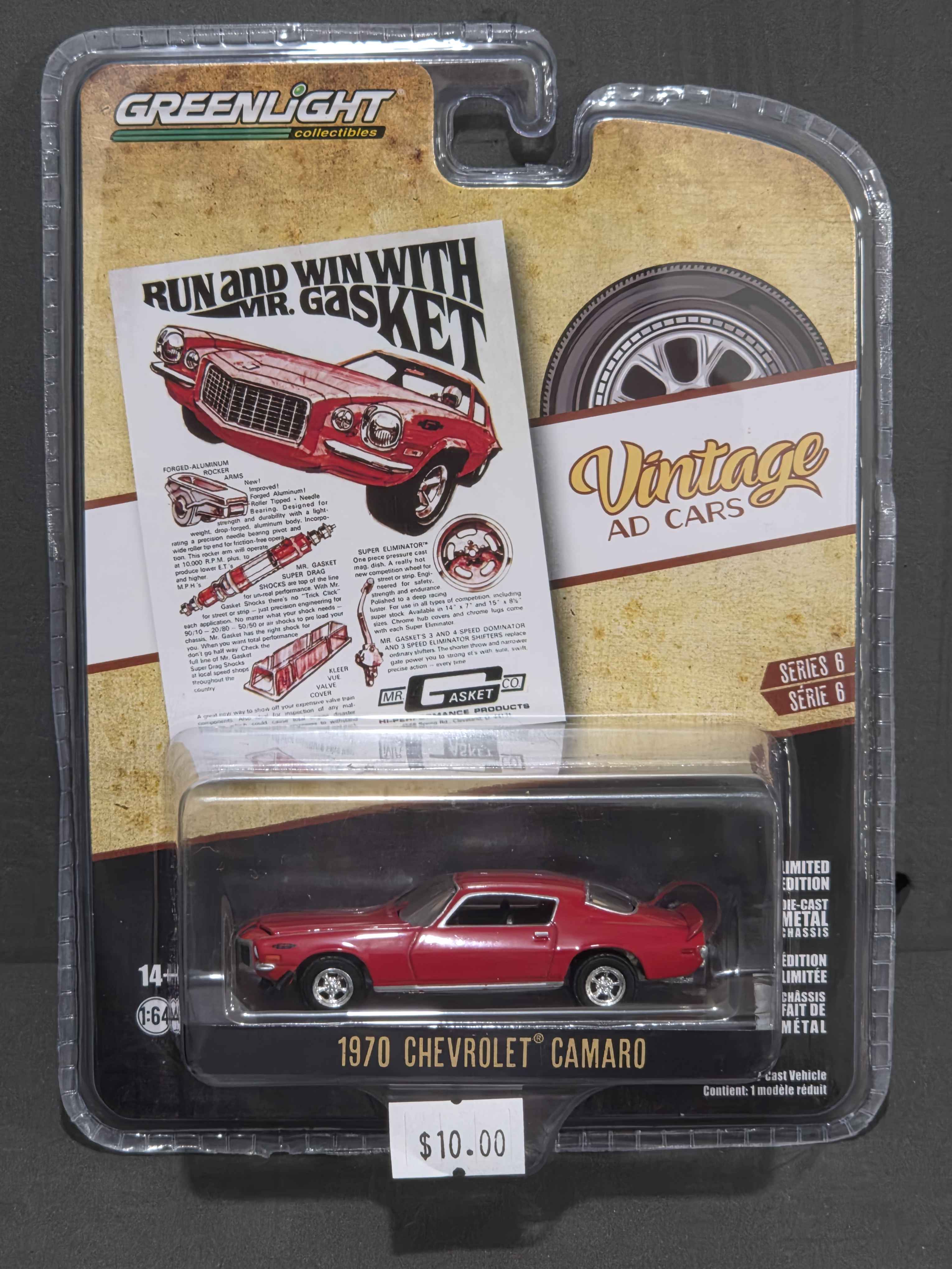 GreenLight Vintage Ad Cars: 1970 Chevrolet Camaro Mr. Gasket