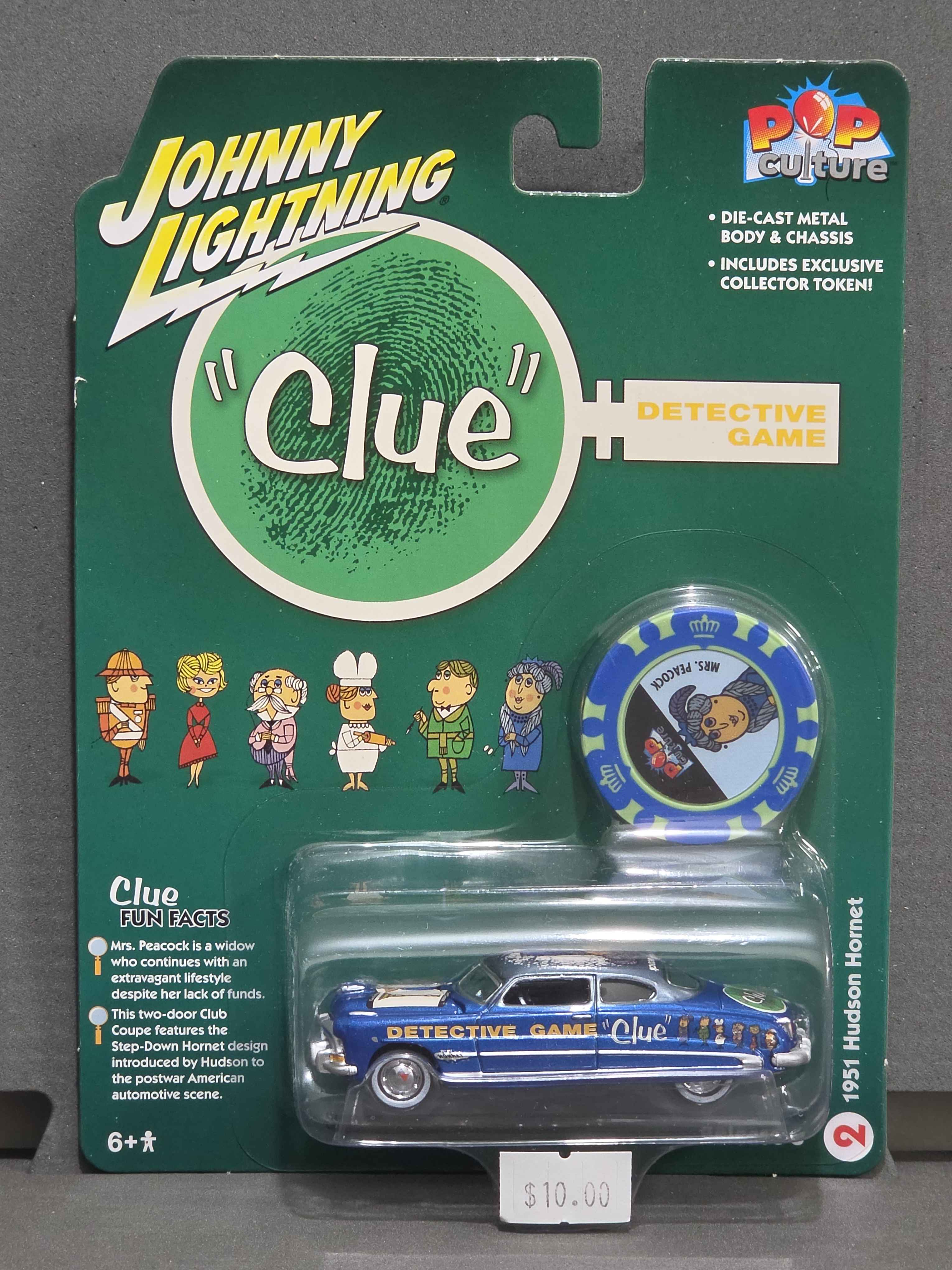 Johnny Lightning: 1951 Hudson Hornet - "Clue" Detective Game