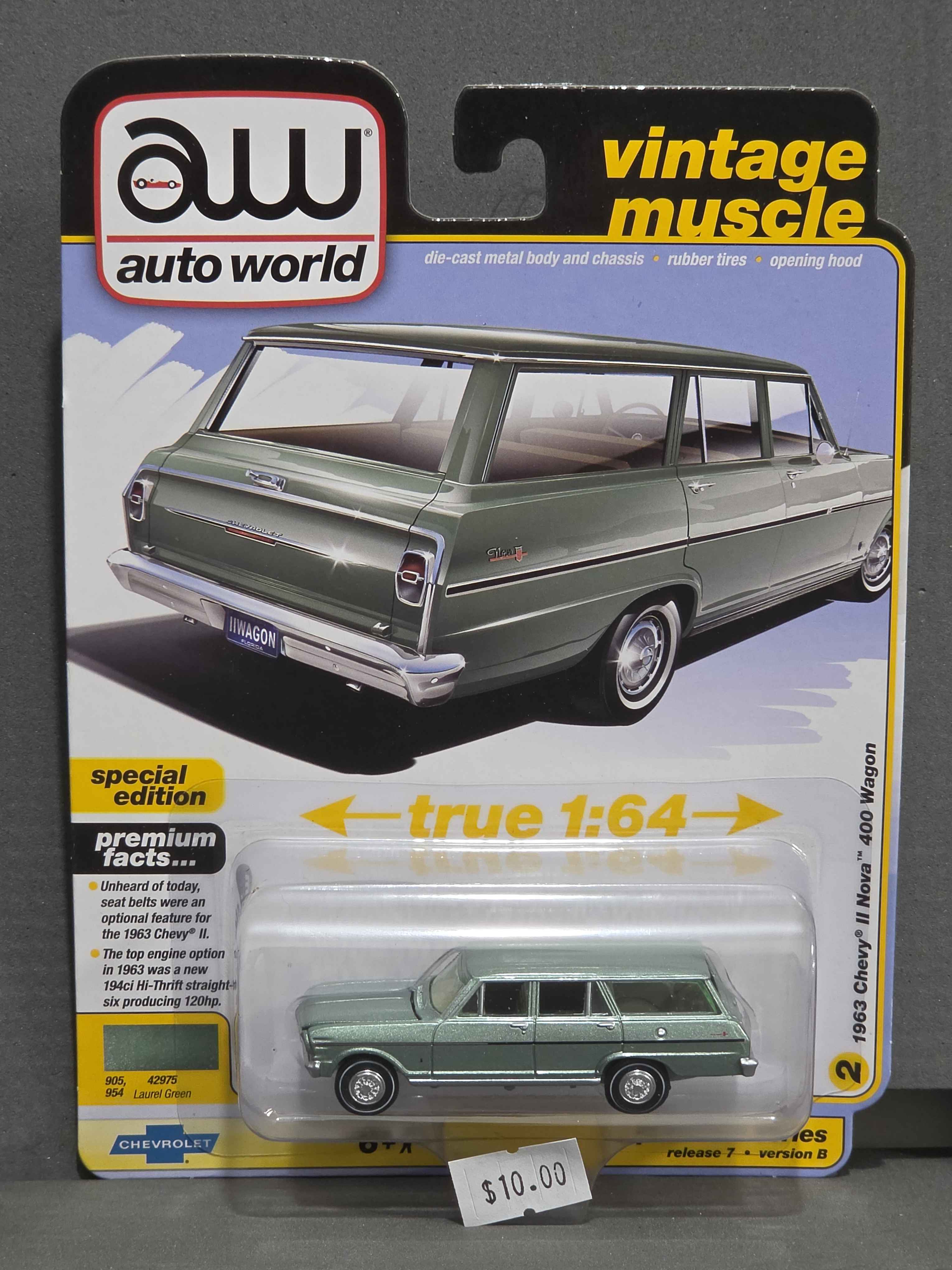 AutoWorld: 1963 Chevrolet Nova II Wagon in Laurel Green