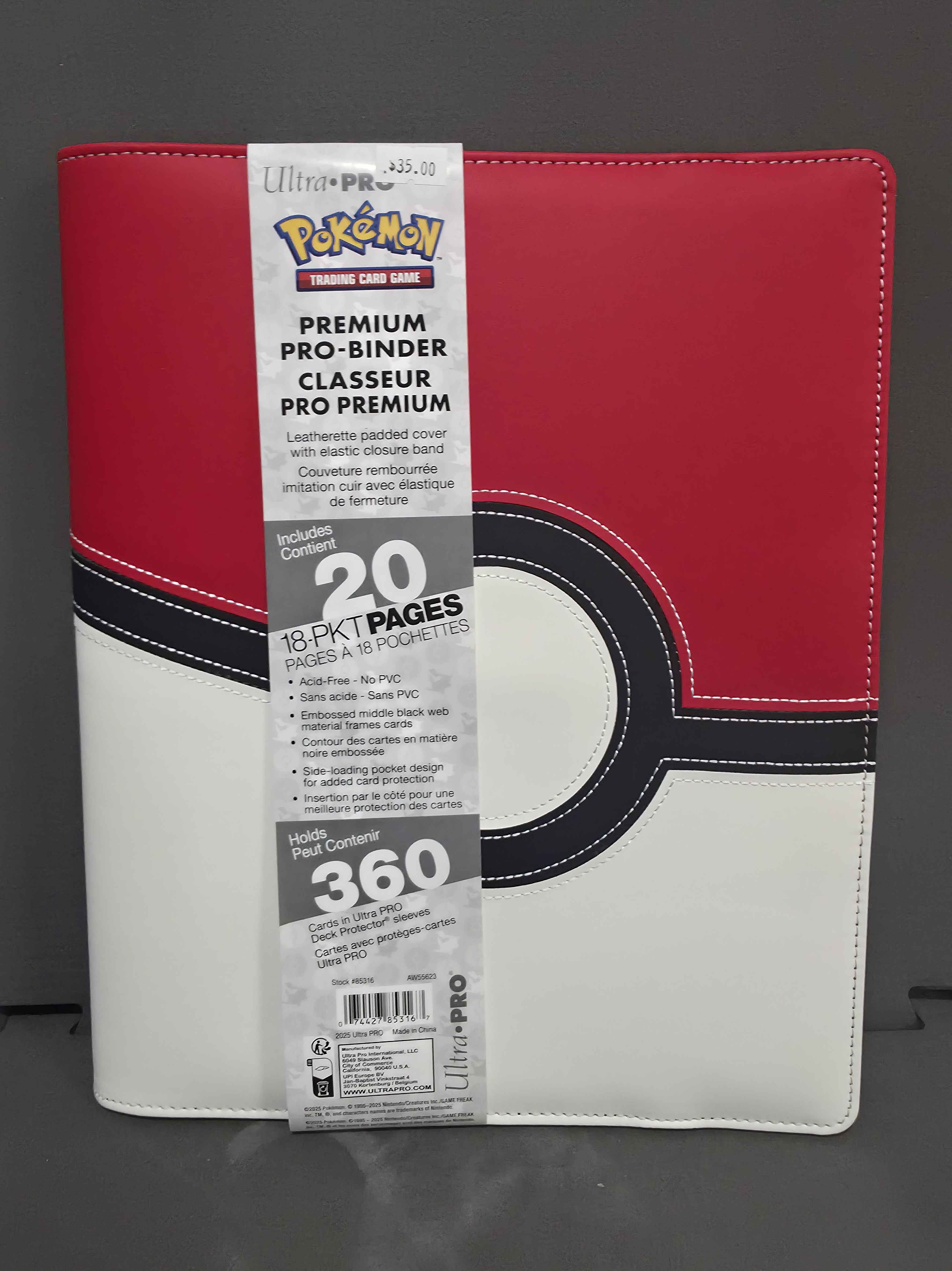 Ultra Pro 9pkt ProBinder - Pokeball