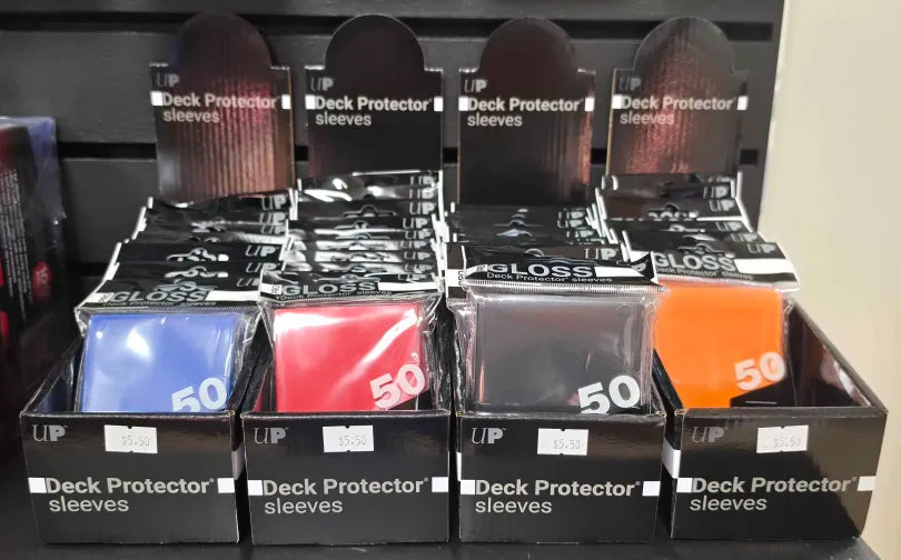 Ultra PRO Gloss Deck Protector Sleeves - 50 Count - Black