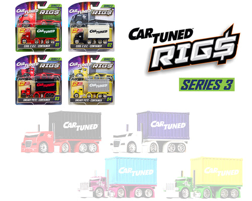 WAVE 2 - CarTuned 1:64 Container Rigs Series 3 Assortment - SEALED CASE