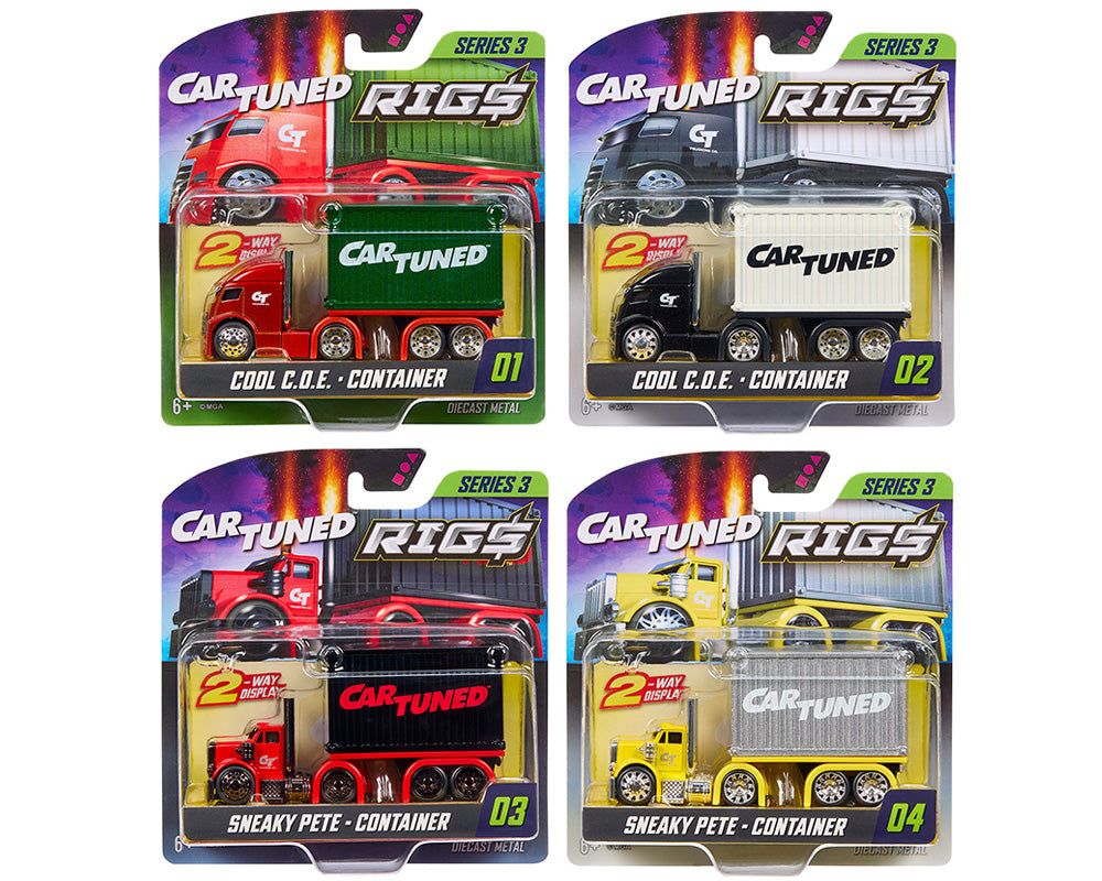 PREORDER - WAVE 2 - CarTuned 1:64 Container Rigs Series 3 Assortment - SEALED CASE