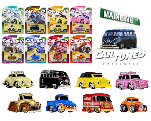 WAVE 2 - CarTuned 1:64 Series 11 Mainline Assortment of 8 - SEALED CASE