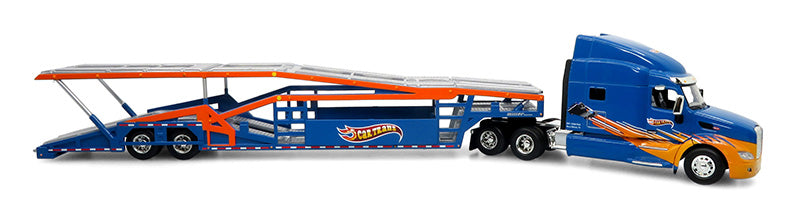 IconicReplicas - CarTrans - Peterbilt 579 Semi with 1/64 Car Hauler