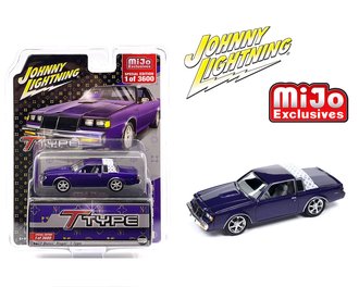 Johnny Lightning 1987 Buick Regal T-Type Custom (Purple Metallic w/White Top)