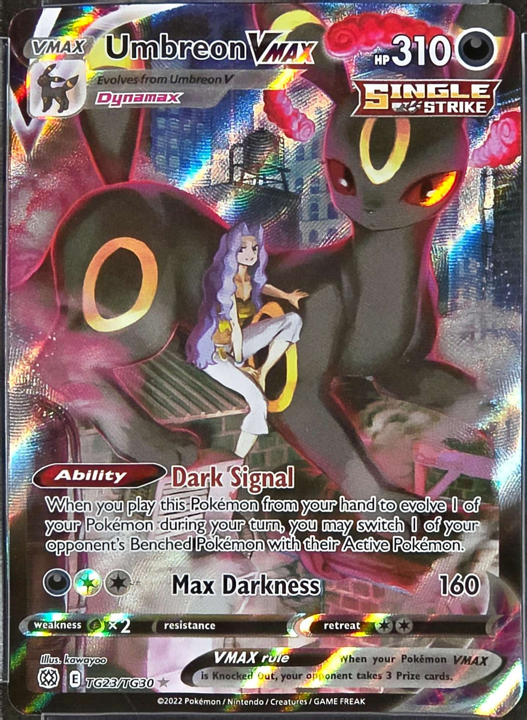 Umbreon VMAX - SWSH09: Brilliant Stars Trainer Gallery (SWSH09:TG) - PSA 10