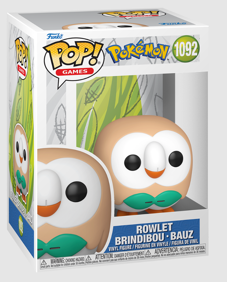 Pokemon Rowlet Funko Pop! Vinyl Figure #1092