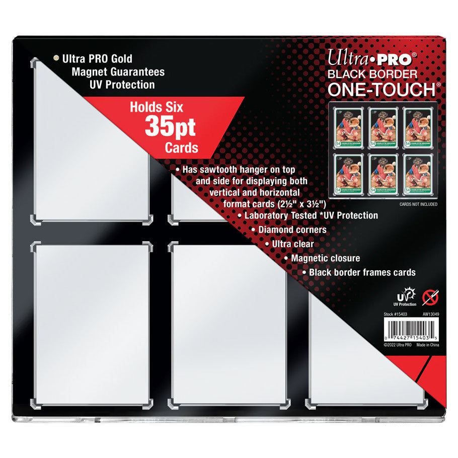 Ultra Pro: One Touch 35PT Black Border 6 Card