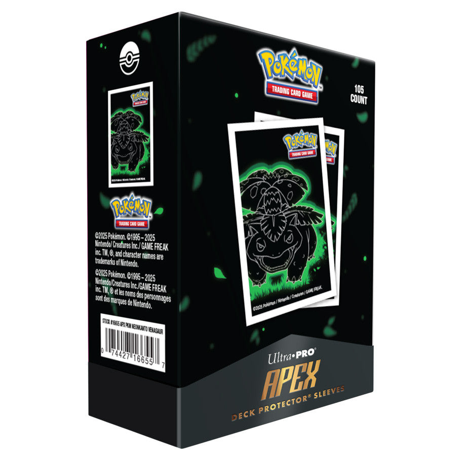 Ultra Pro: APEX Deck Protector Sleeves - NEON KANTO VENUSAUR