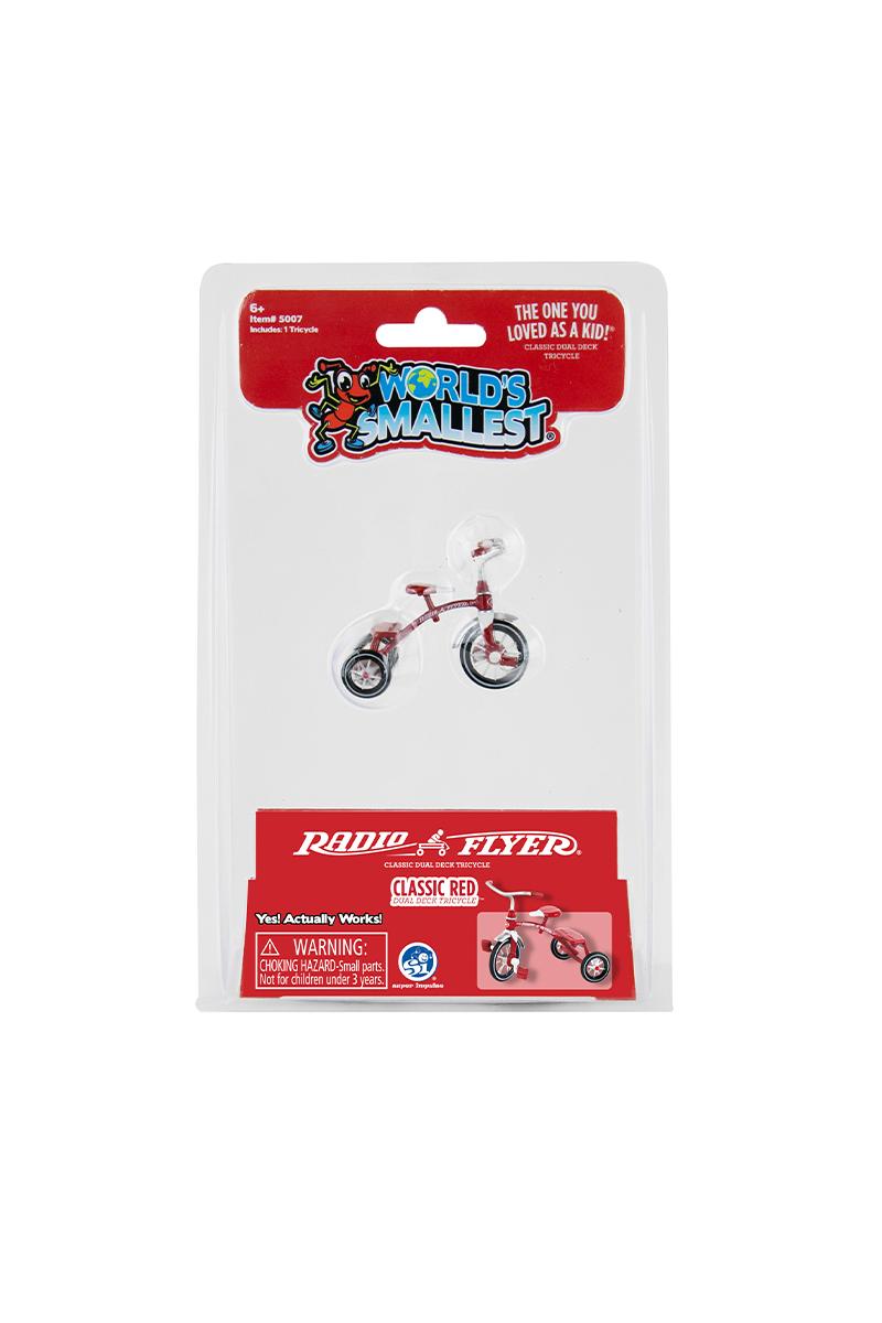 World's Smallest Radio Flyer® Classic Red Dual Deck Tricycle