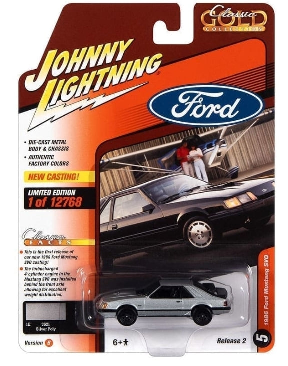 Johnny Lightning Classic Gold Collection – 1986 Ford Mustang SVO (2022 Release 2, Set B)