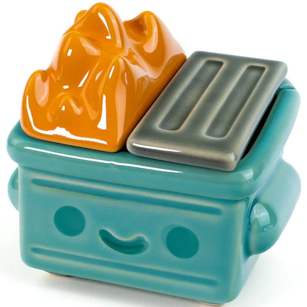 Dumpster Fire Trash Stash Ceramic Figure - 100% Soft