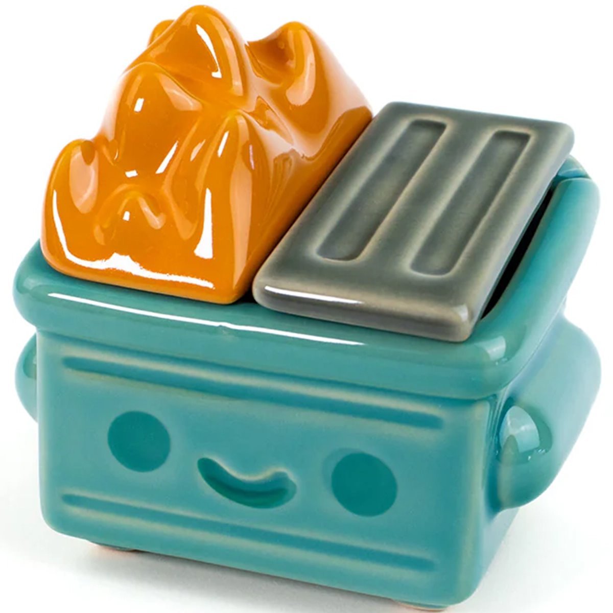 Dumpster Fire Trash Stash Ceramic Figure - 100% Soft