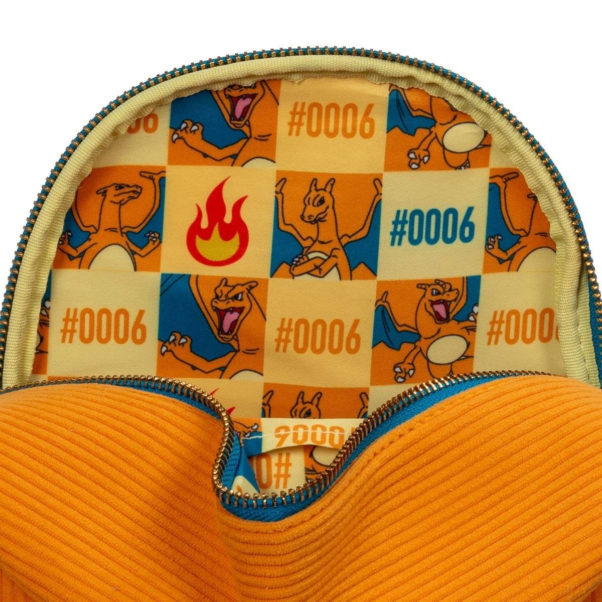 Loungefly: Charizard Corduroy Convertible Mini-Backpack